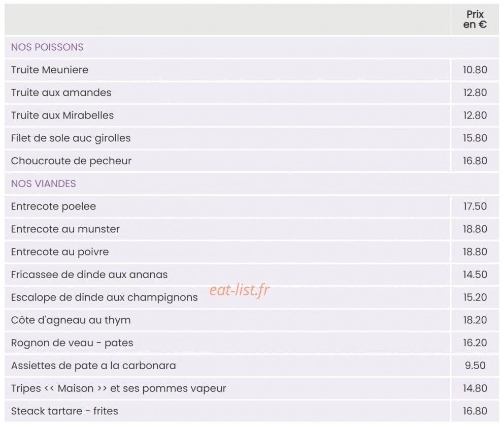 Aux P'tits Boulas — carte page 5