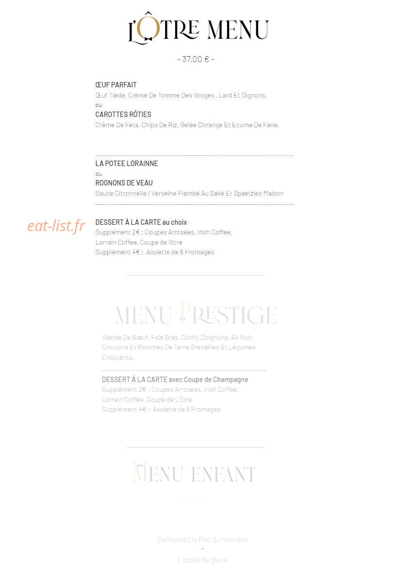 Chez L'Ôtre — carte page 3