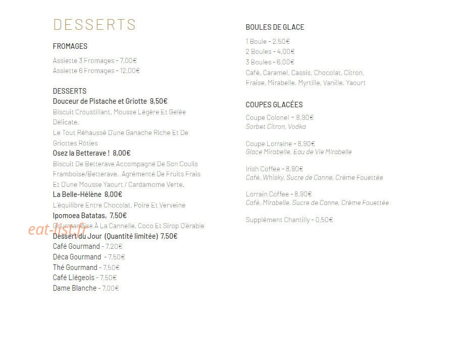 Chez L'Ôtre — carte page 2