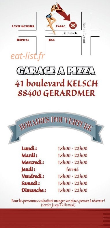 Garage a pizza — carte page 5