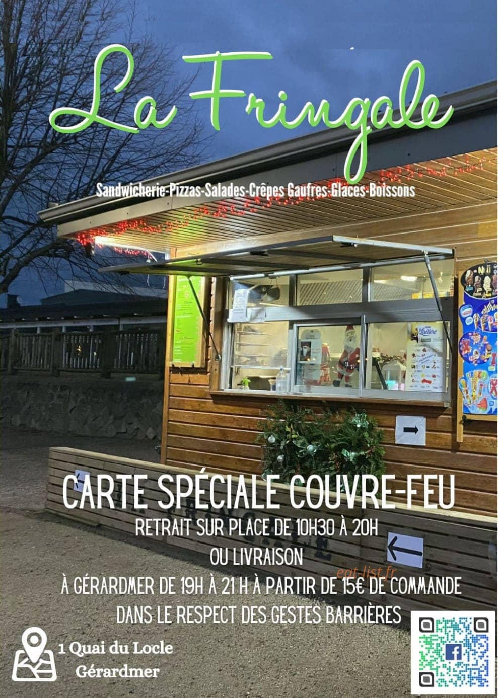 La Fringale — carte page 1