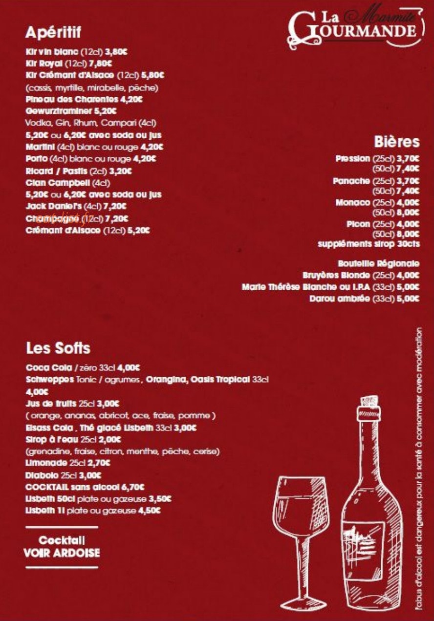 La marmite gourmande — carte page 6