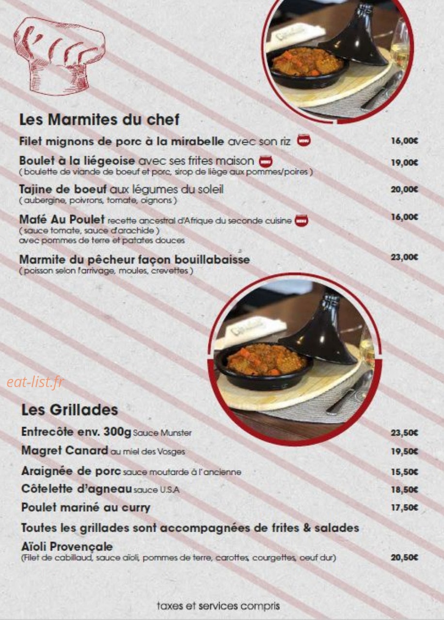 La marmite gourmande — carte page 3
