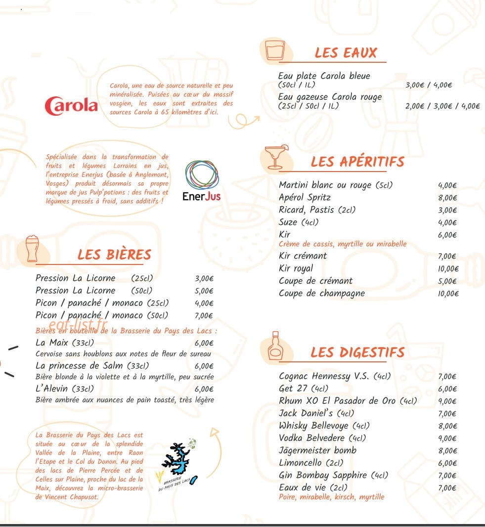 La Popote — carte page 4