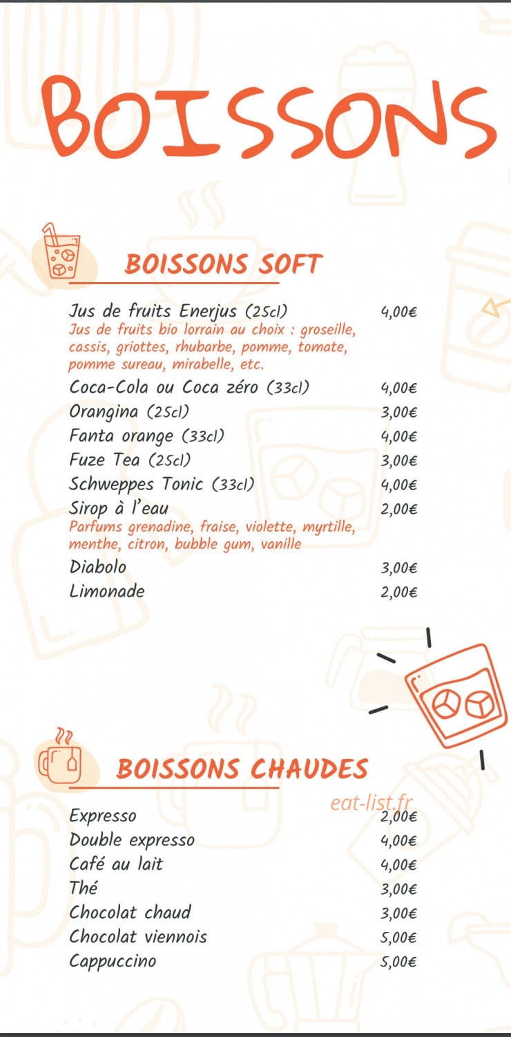 La Popote — carte page 3