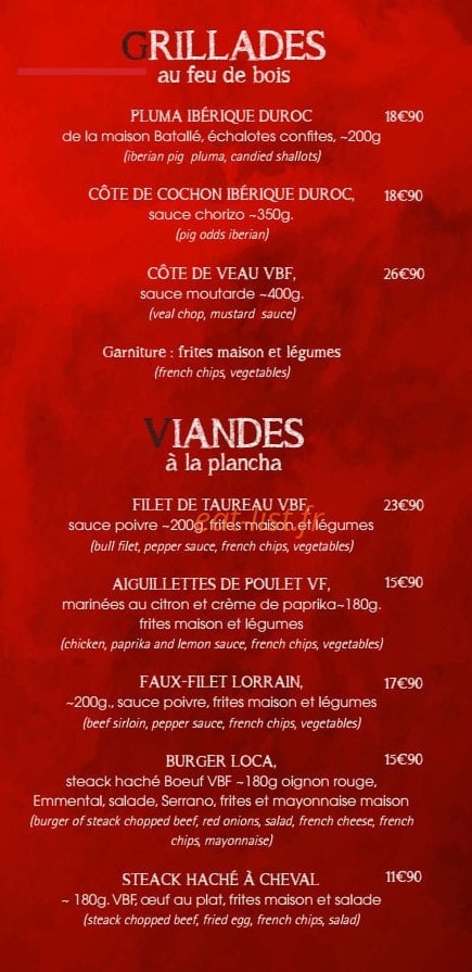 La Villa loca — carte page 3