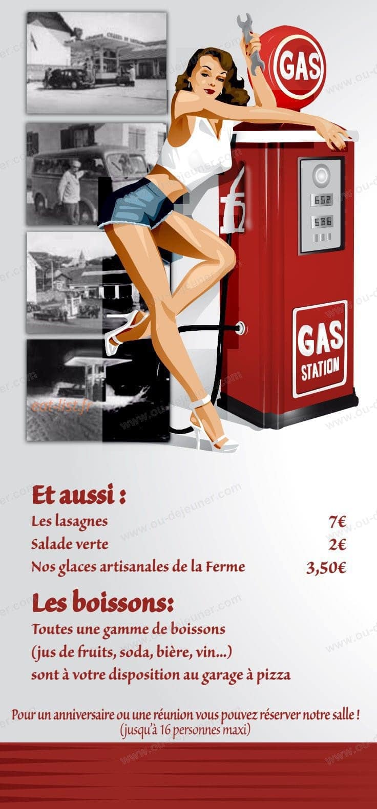 Le garage a pizza — carte page 5