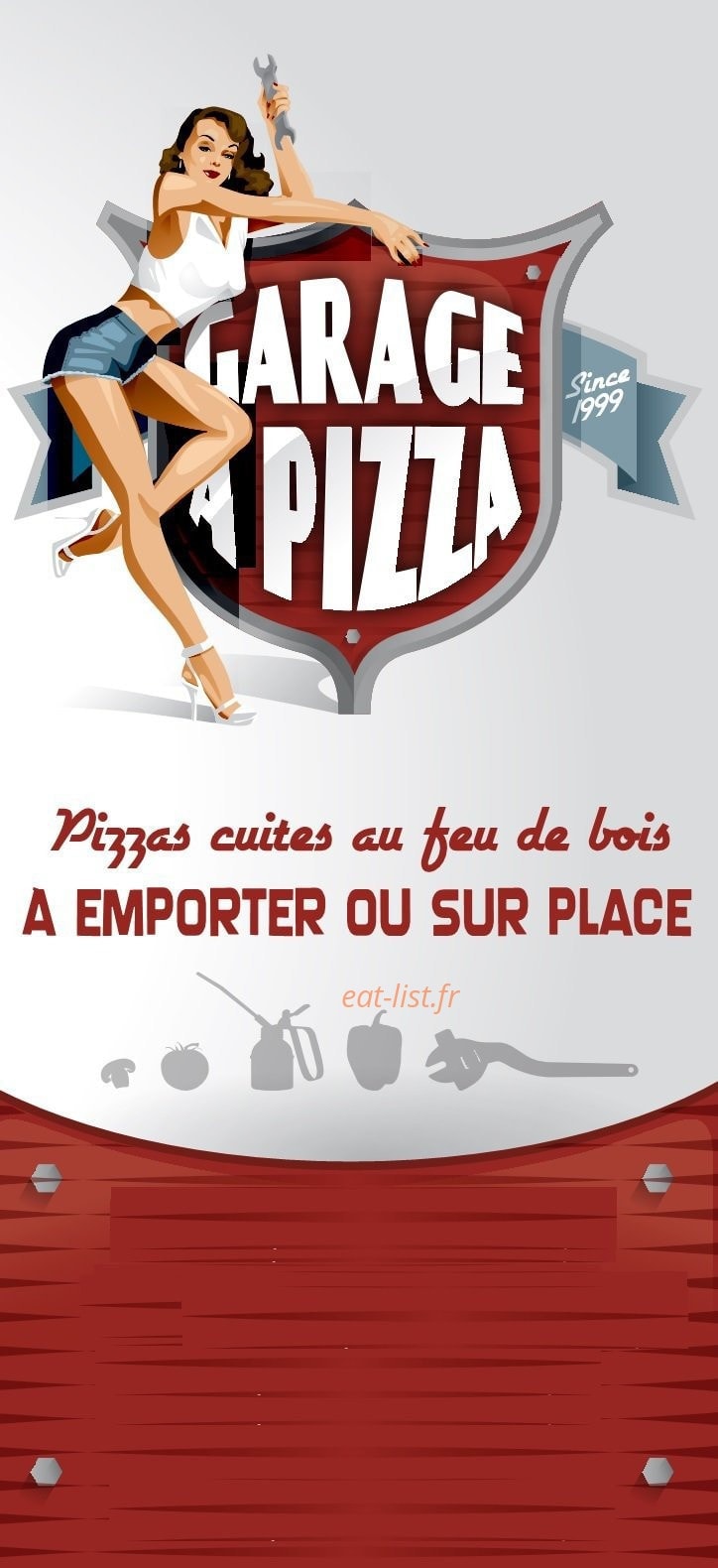 Le garage a pizza — carte page 1