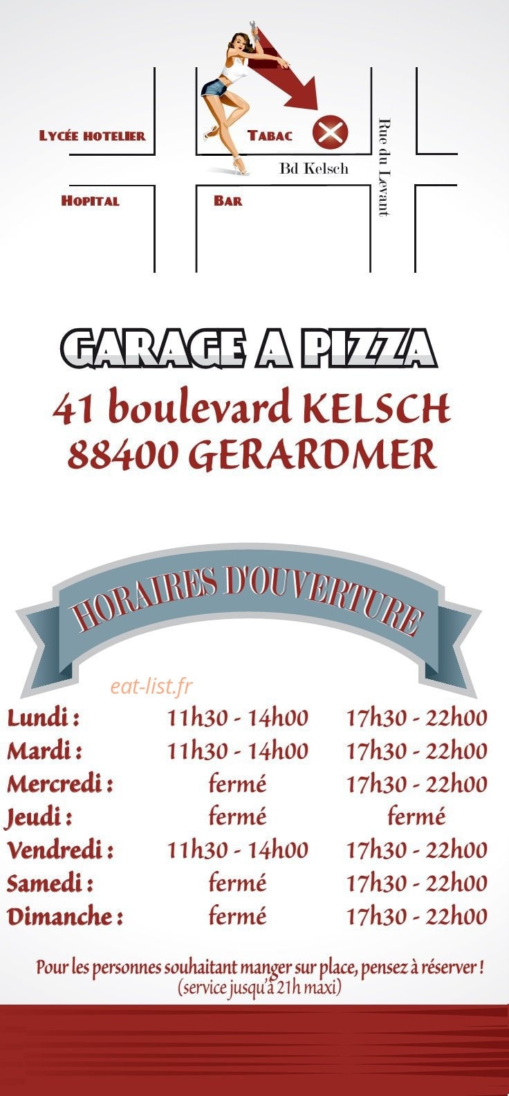 Le garage a pizza — carte page 6