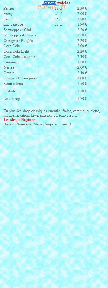 Le Neptune — carte page 3