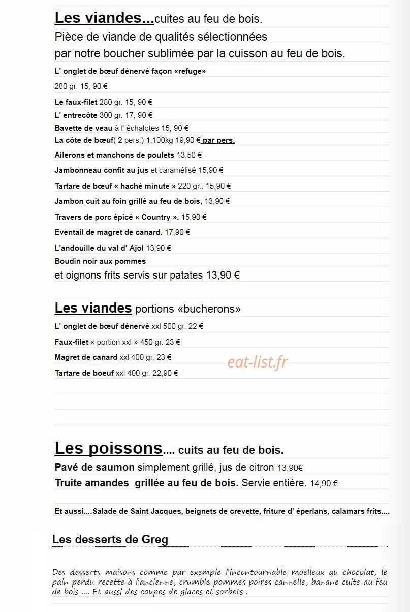 Le Refuge — carte page 2