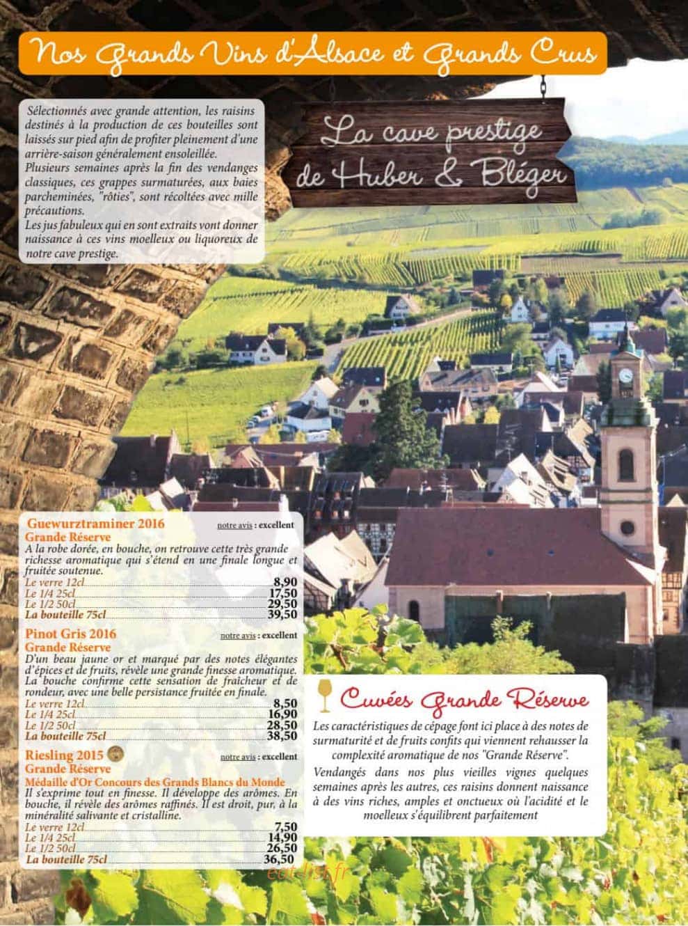 Auberge de Liézey — carte page 24