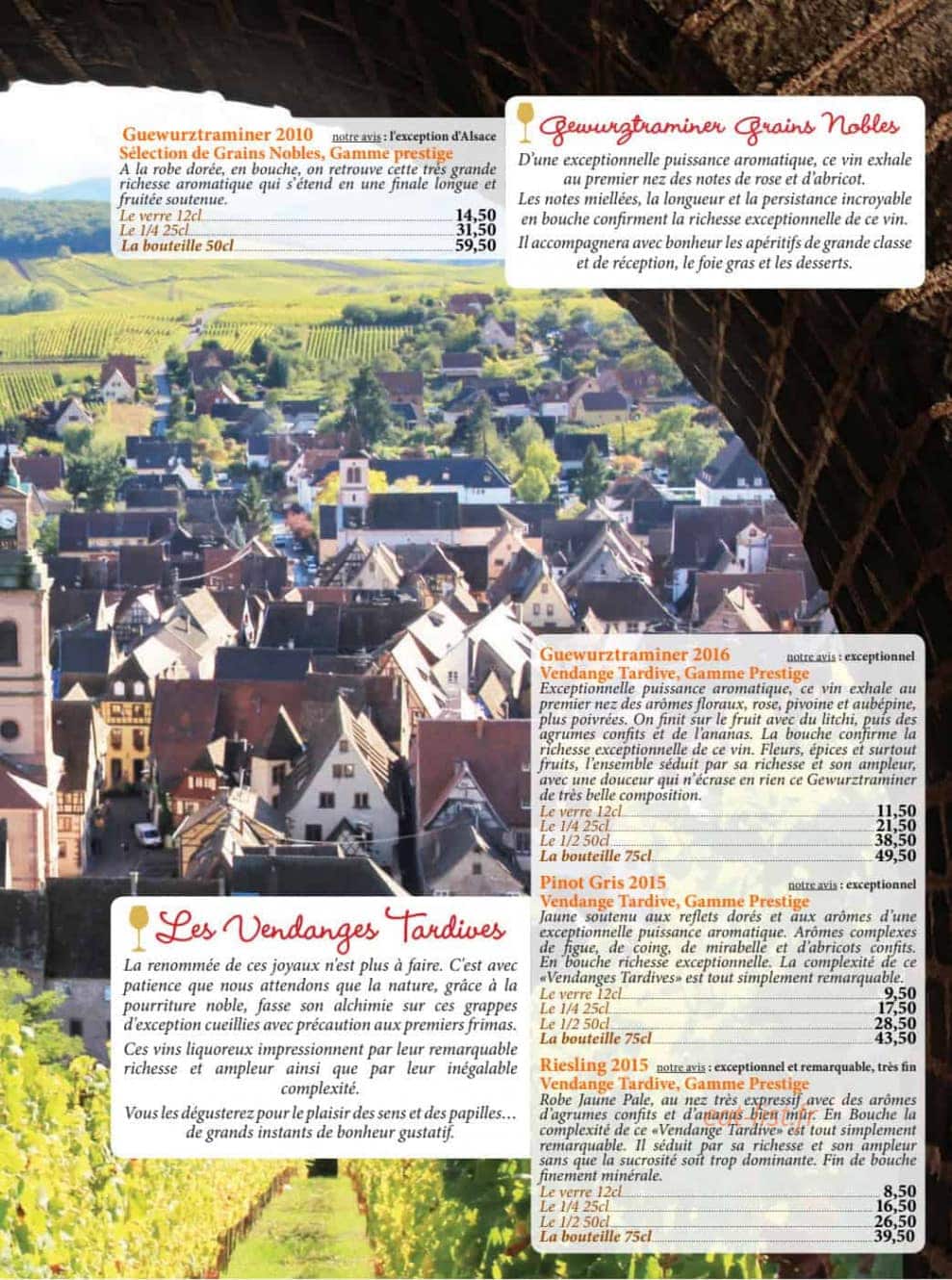 Auberge de Liézey — carte page 25