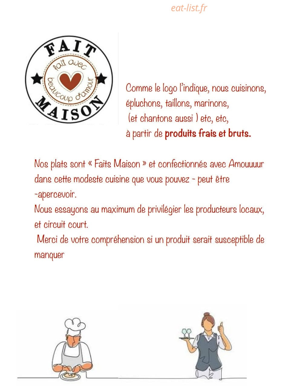 Au Relais Boulas — carte page 10