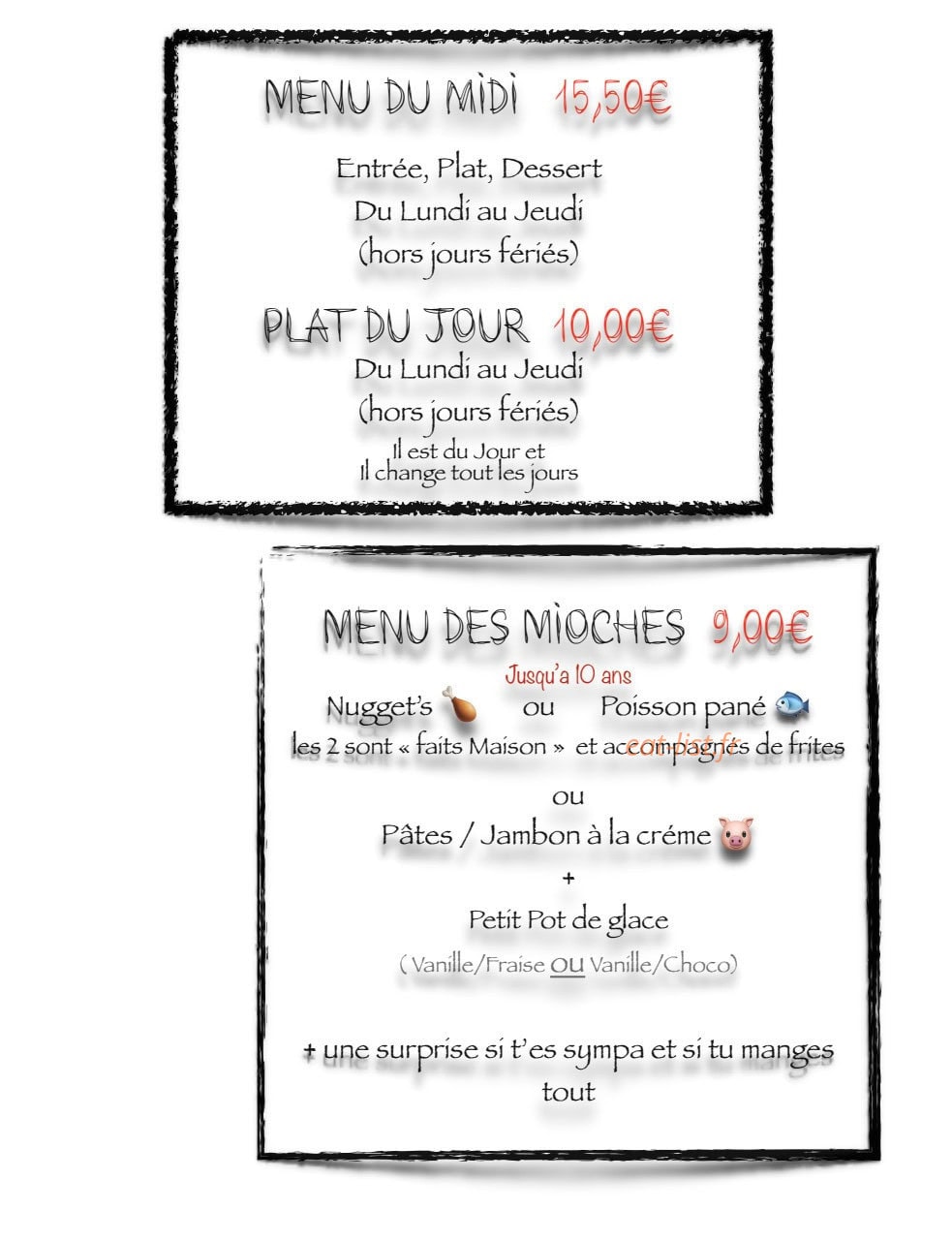Au Relais Boulas — carte page 5