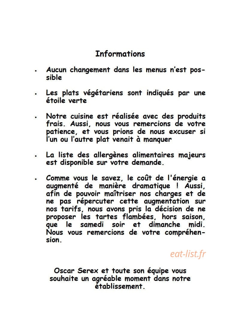 Auberge du Lac — carte page 9