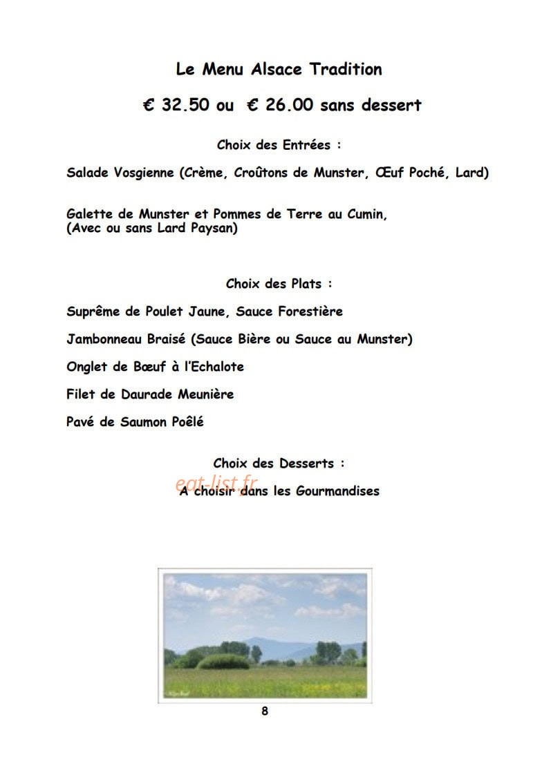 Auberge du Lac — carte page 7