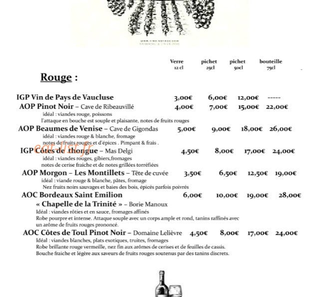 La Marmite Gourmande — carte page 8