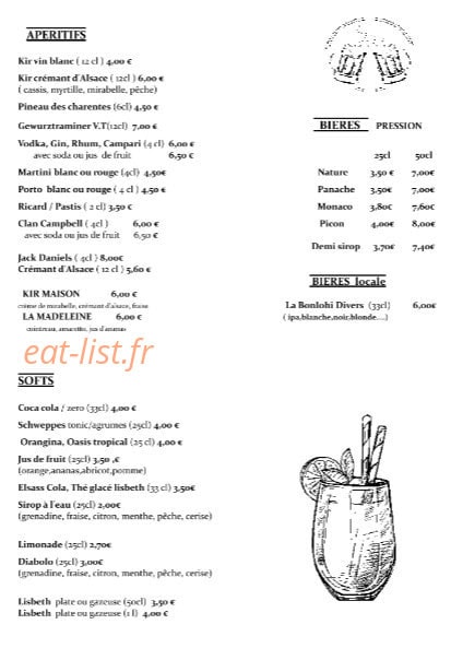 La Marmite Gourmande — carte page 6