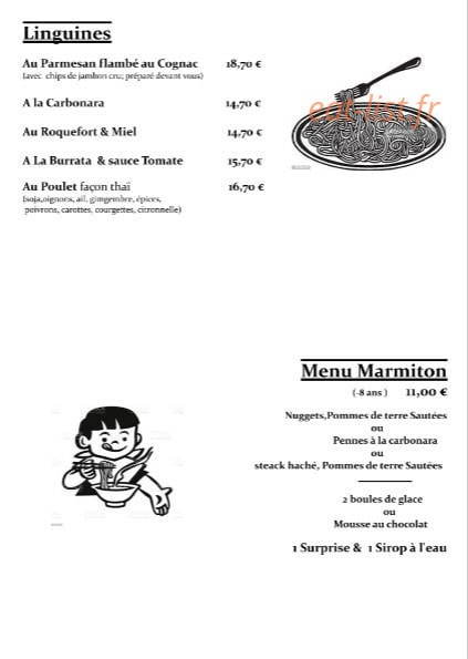 La Marmite Gourmande — carte page 4