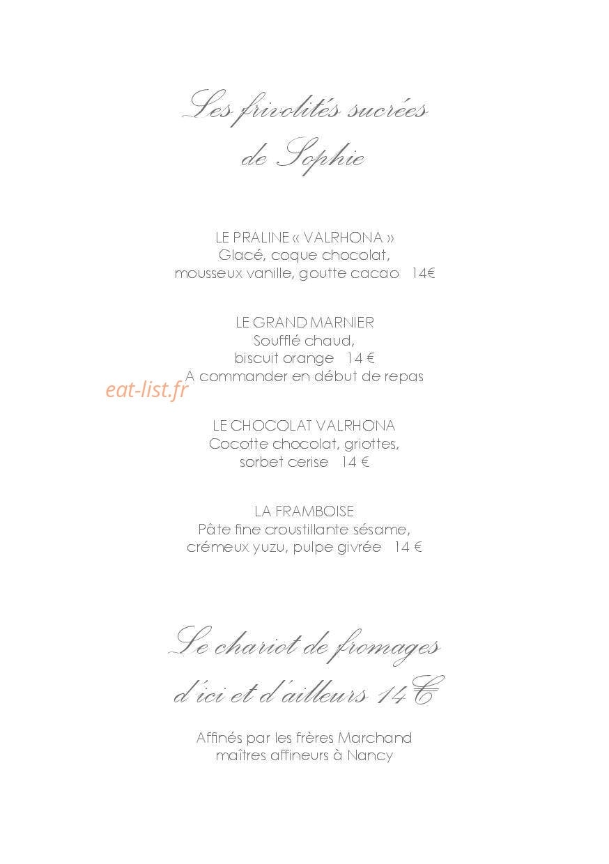 Les Jardins de Sophie — carte page 4