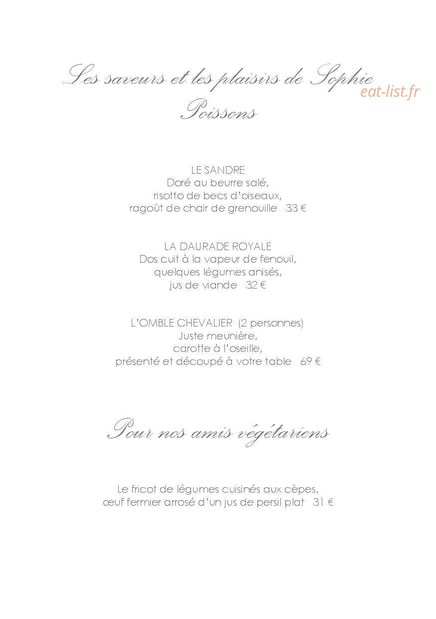 Les Jardins de Sophie — carte page 2