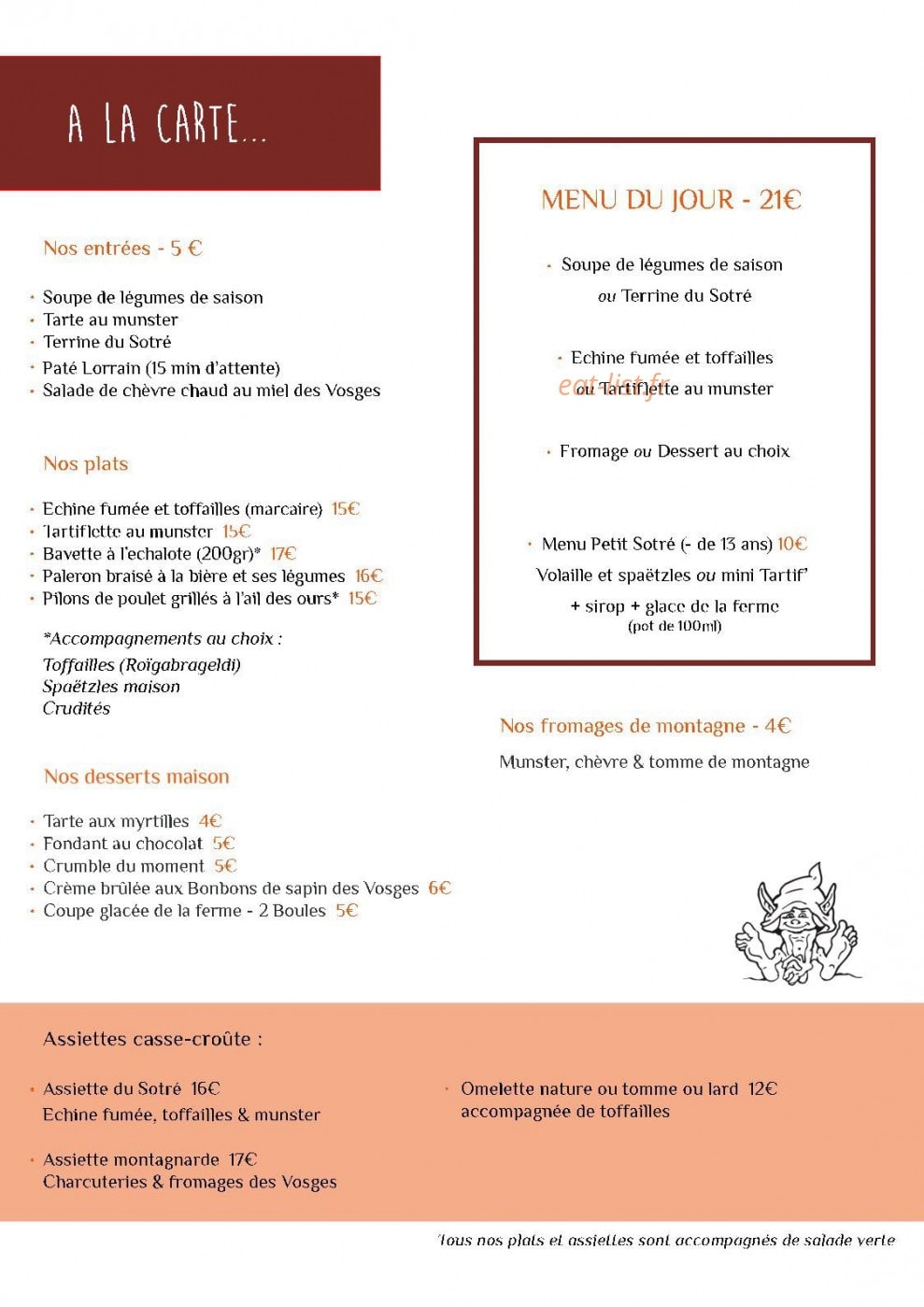 Refuge du Sotré — carte page 5