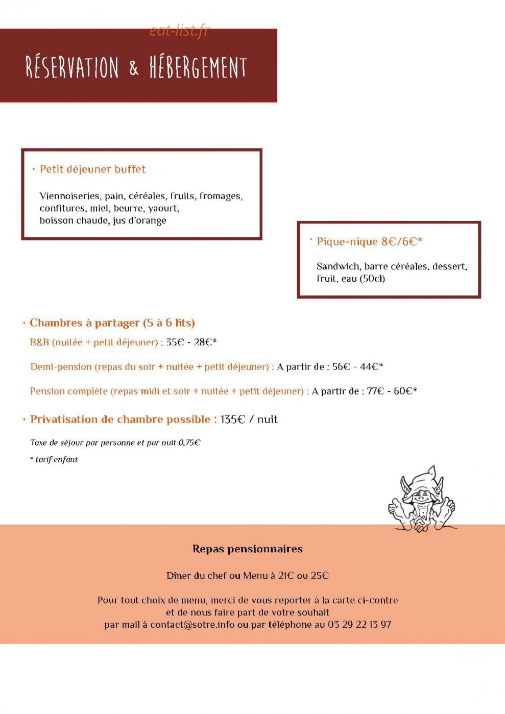 Refuge du Sotré — carte page 7
