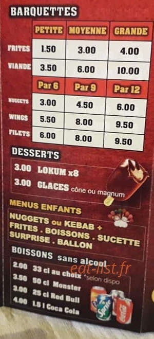 Istanbul kebab — carte page 6