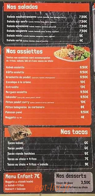 Chez Kuky — carte page 2
