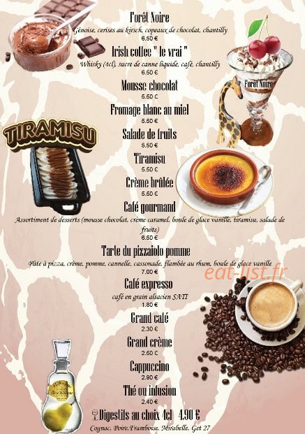 La Girafe — carte page 6