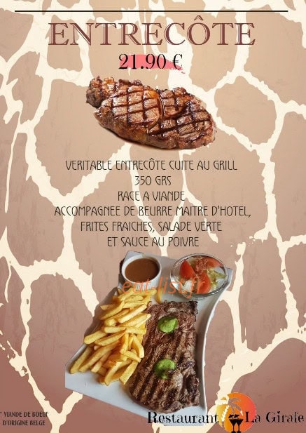 La Girafe — carte page 1
