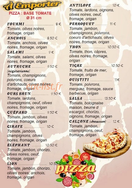 La Girafe — carte page 4