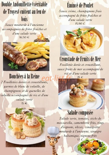 La Girafe — carte page 3