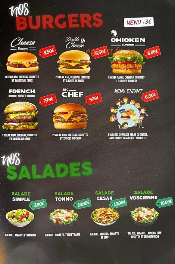 Mc Döner — carte page 3