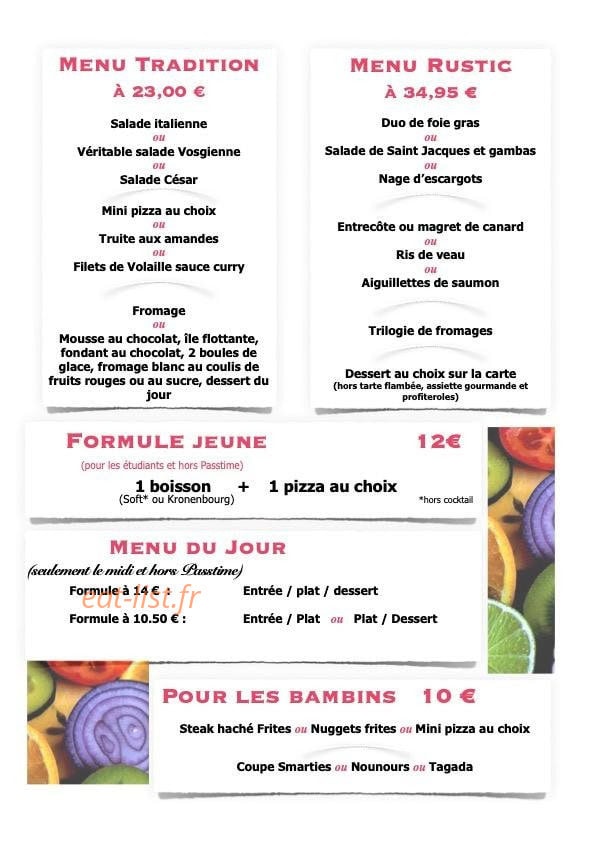 Le Rustic — carte page 2