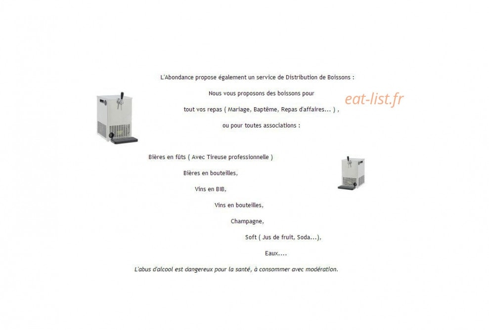 Restaurant L abondance — carte page 2