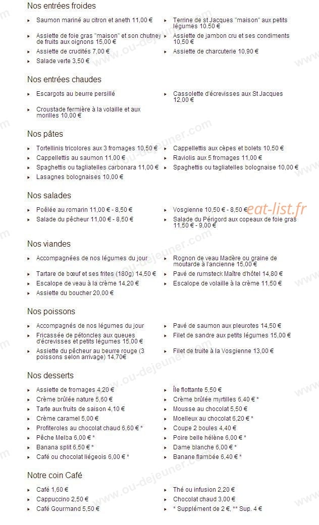 Au Flambadou — carte page 5