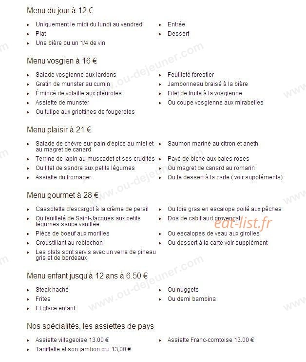 Au Flambadou — carte page 4