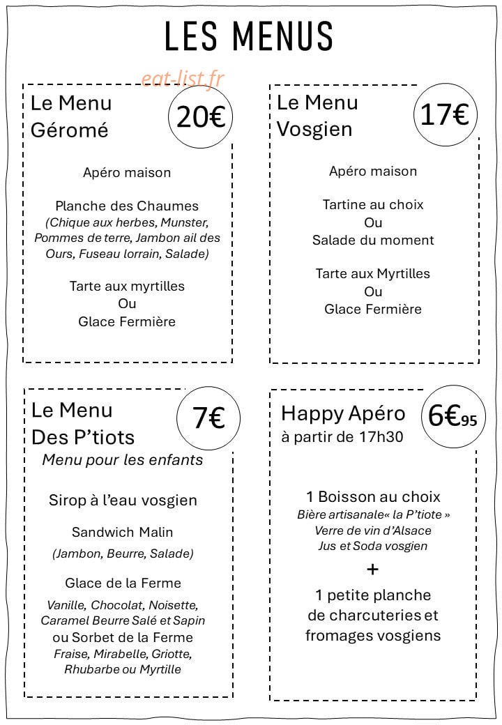 La Cave au Géromé — carte page 3