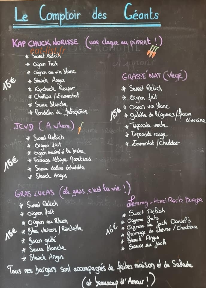 Le comptoir des géants — carte page 1