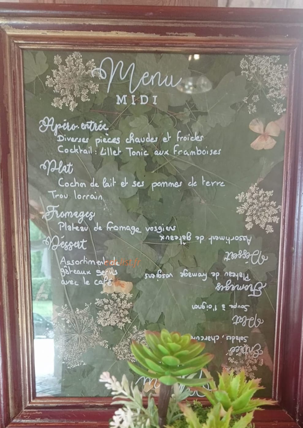 Les Gentlemen's — carte page 1