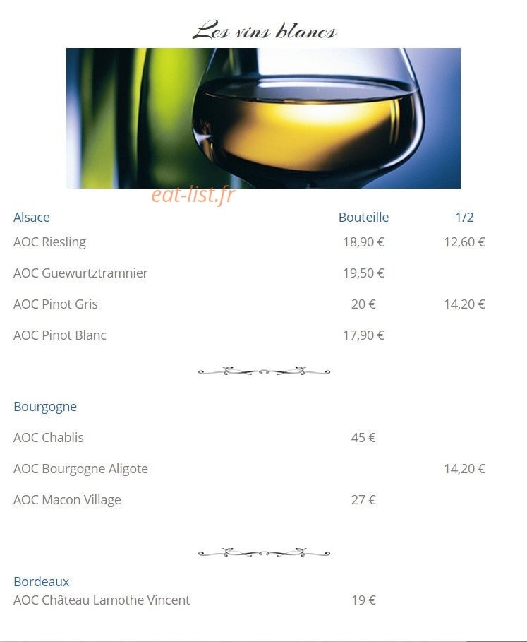 Restaurant  Traiteur les 2 frères — carte page 6