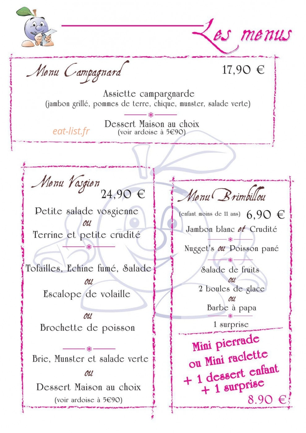 Les Myrtilles — carte page 6