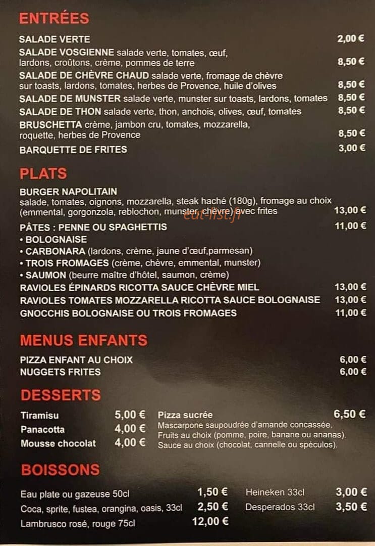 Pizzeria Don Camillo — carte page 2