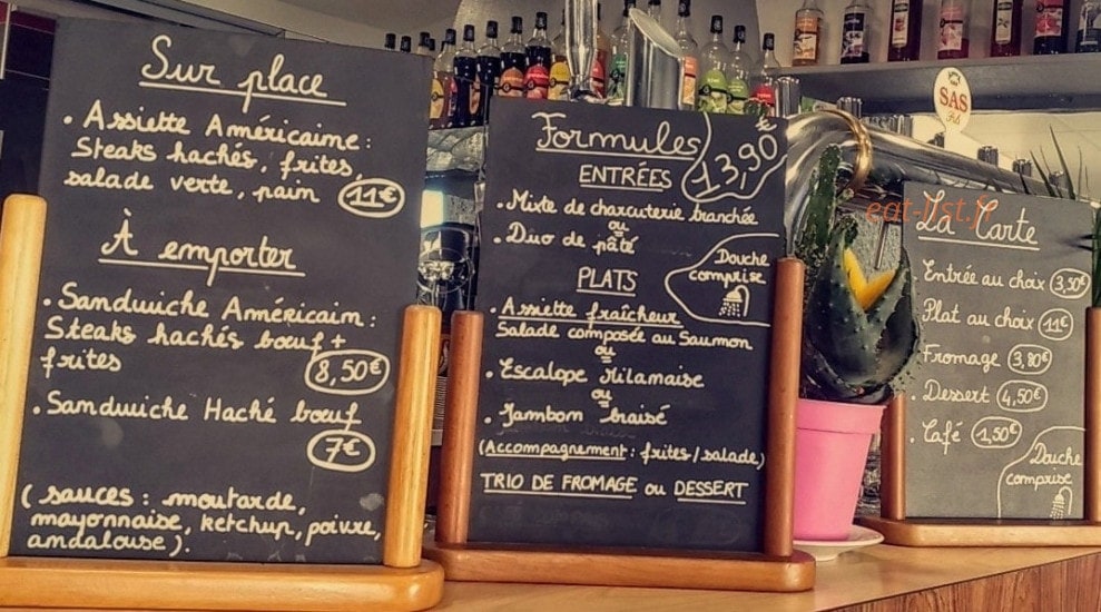 Bar le Villageois — carte page 2