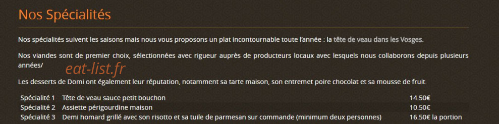 Le P'tit Bouchon — carte page 2