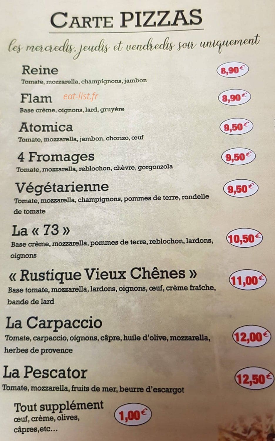 Aux vieux chênes — carte page 1