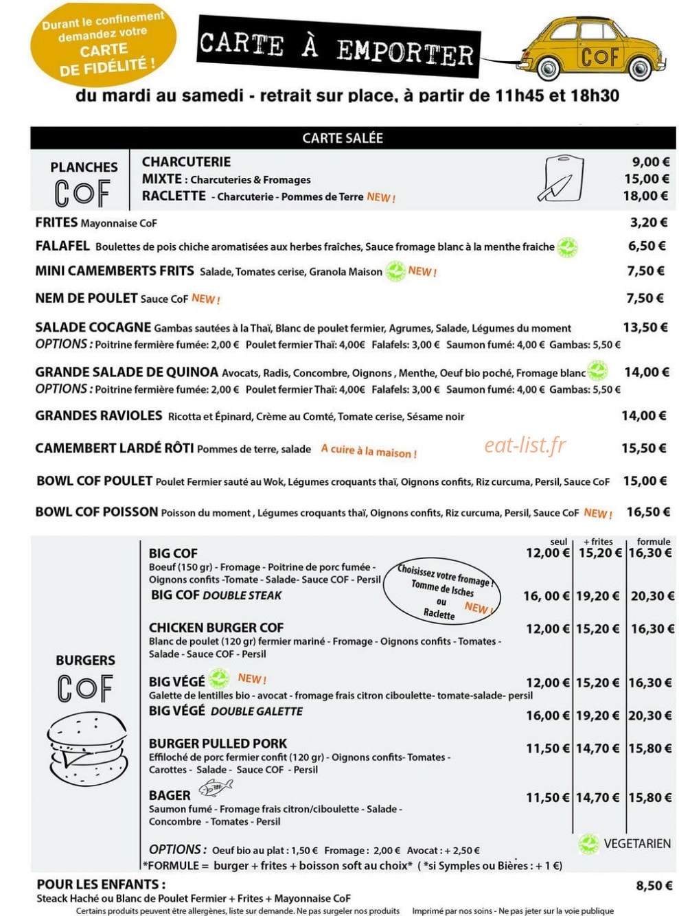 Cof — carte page 1