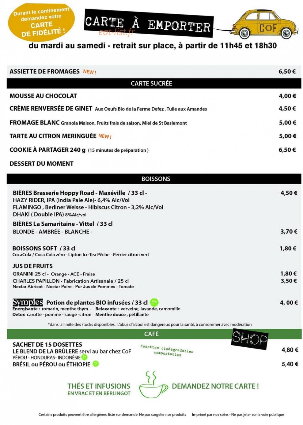 Cof — carte page 2